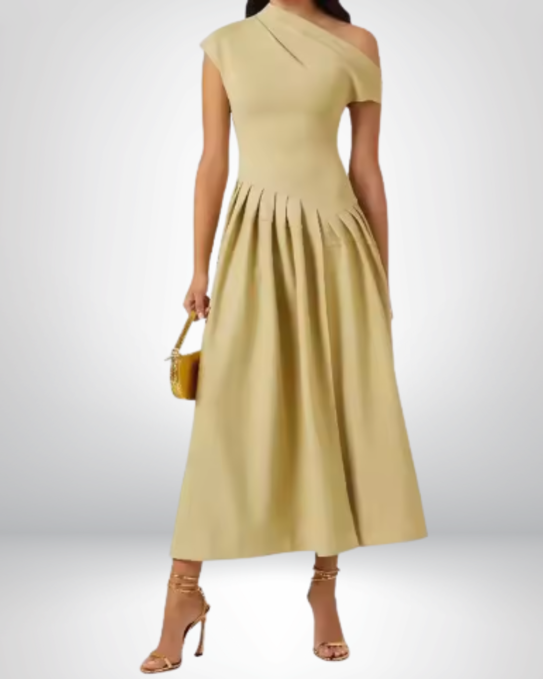 Elsa™ | Elegant One-Shoulder Lång Klänning