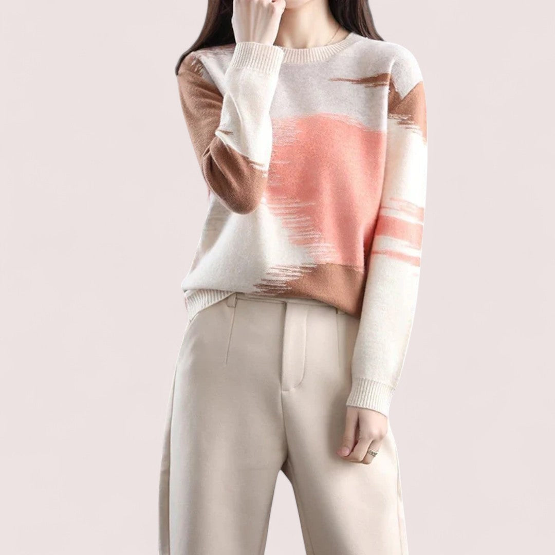 Elira Stockholm™ | Tie Dye Stickad Tröja