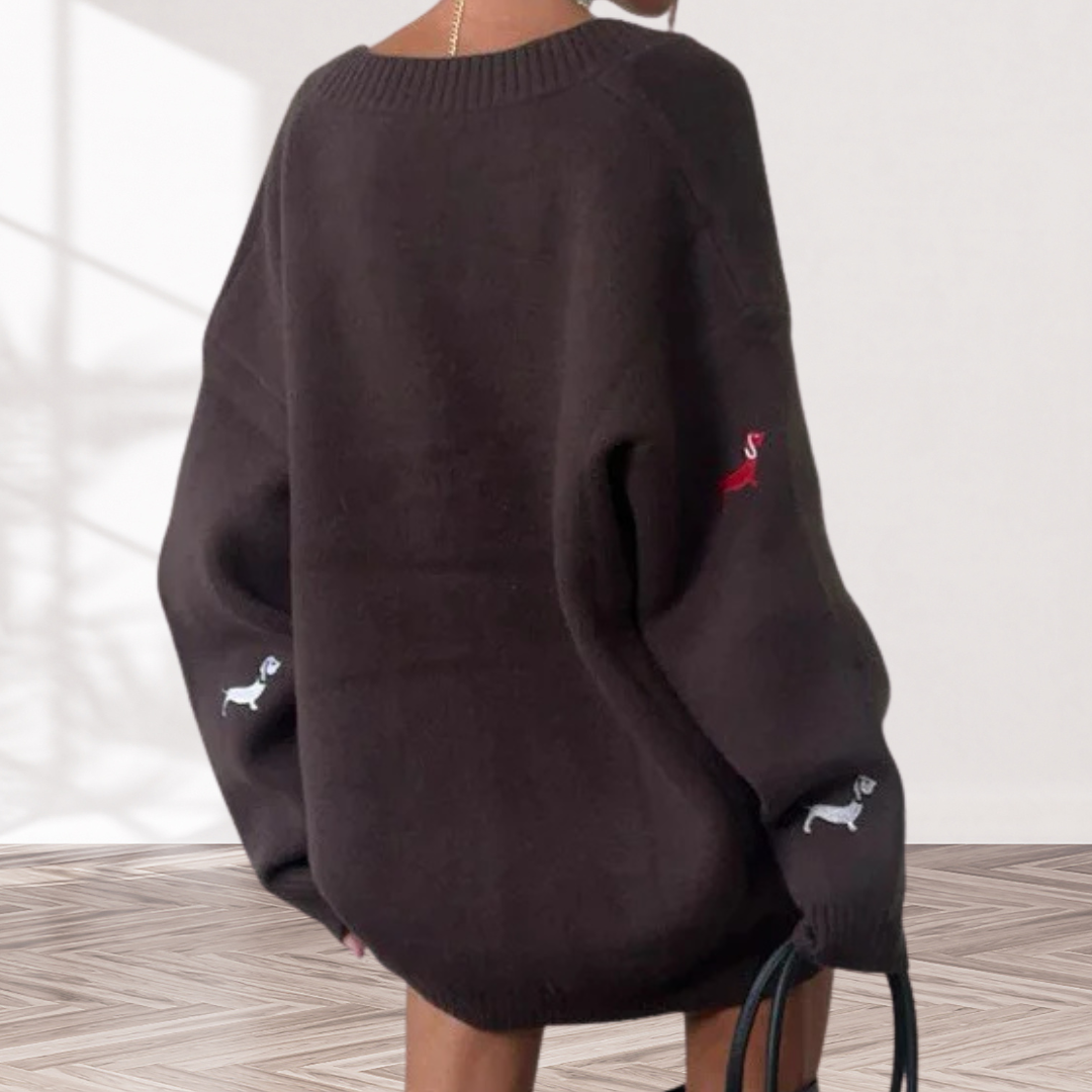 Siri™ | Mysig Kofta med Hundar