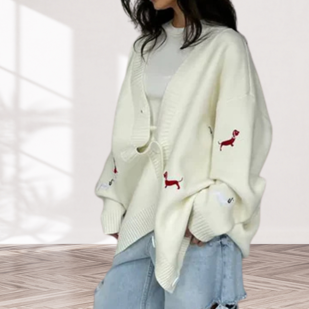 Siri™ | Mysig Kofta med Hundar