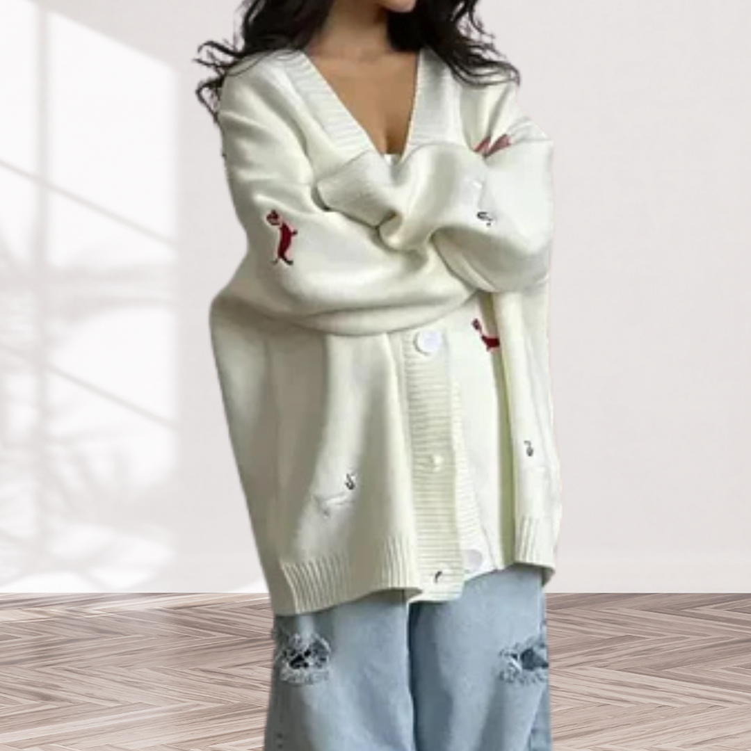 Siri™ | Mysig Kofta med Hundar