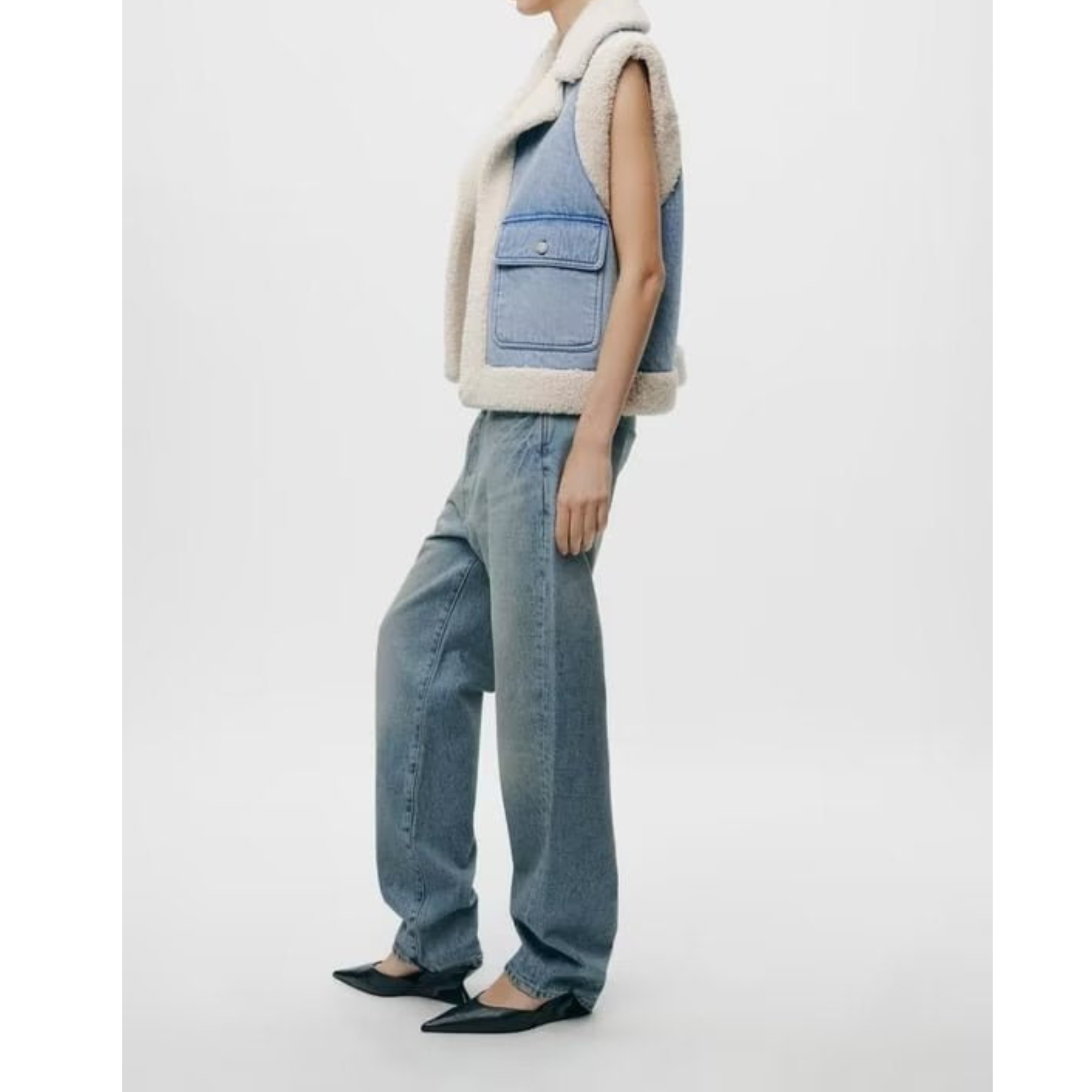 Benita™ | | Denim- och fårskinnsjacka