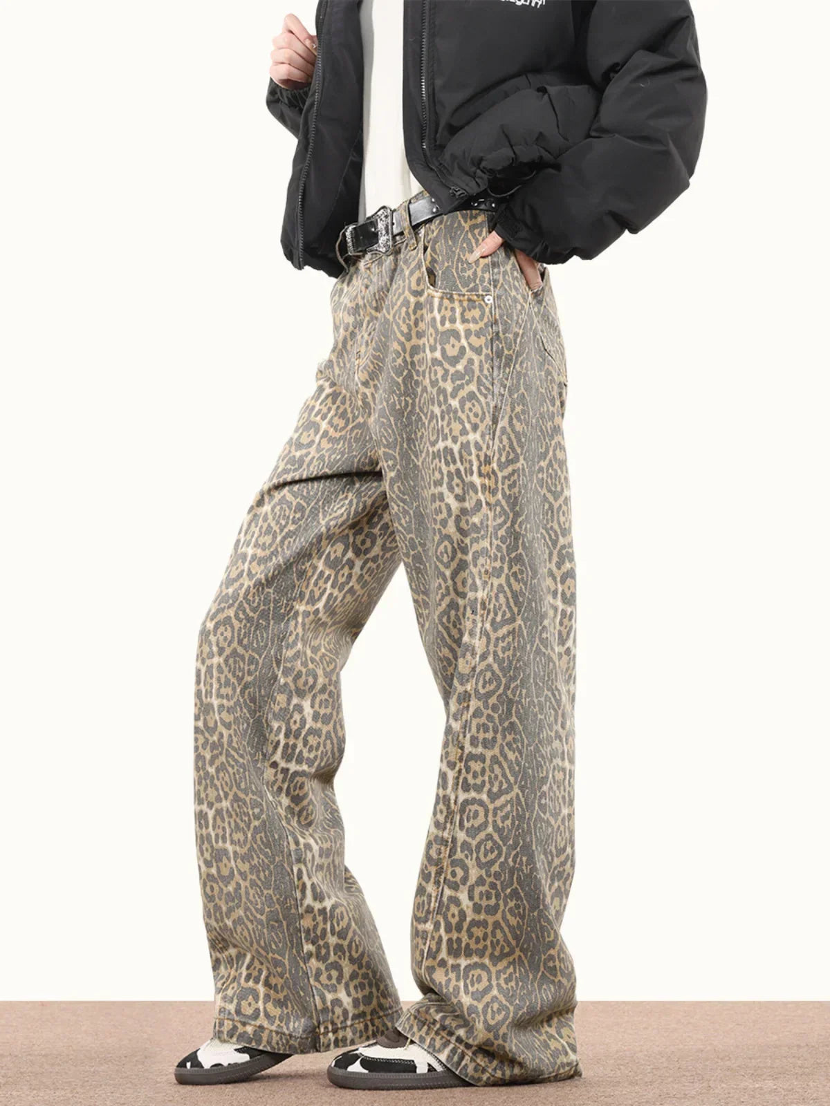 Nilla™ | Leopardmönstrade Byxor