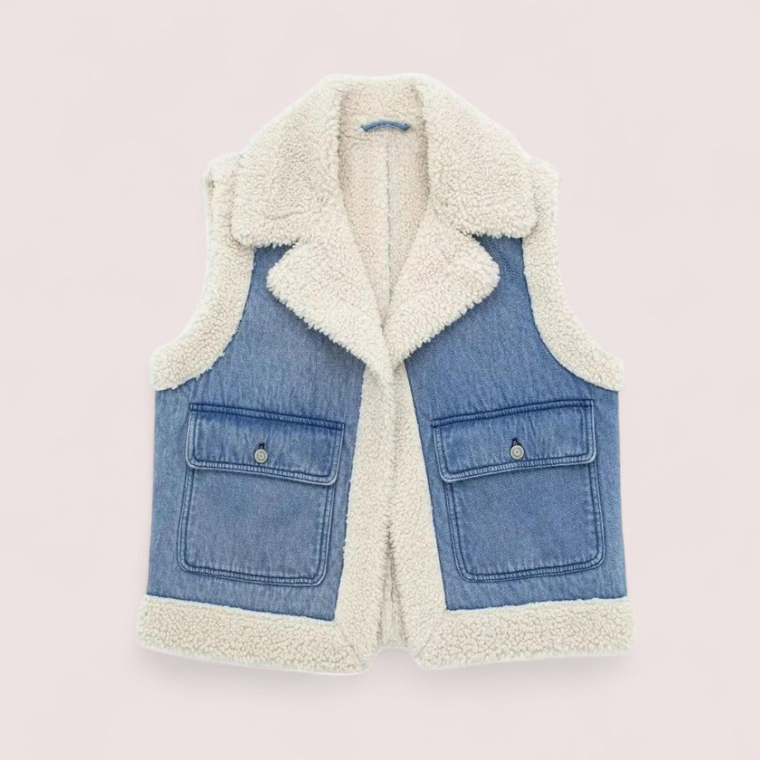 Benita™ | | Denim- och fårskinnsjacka