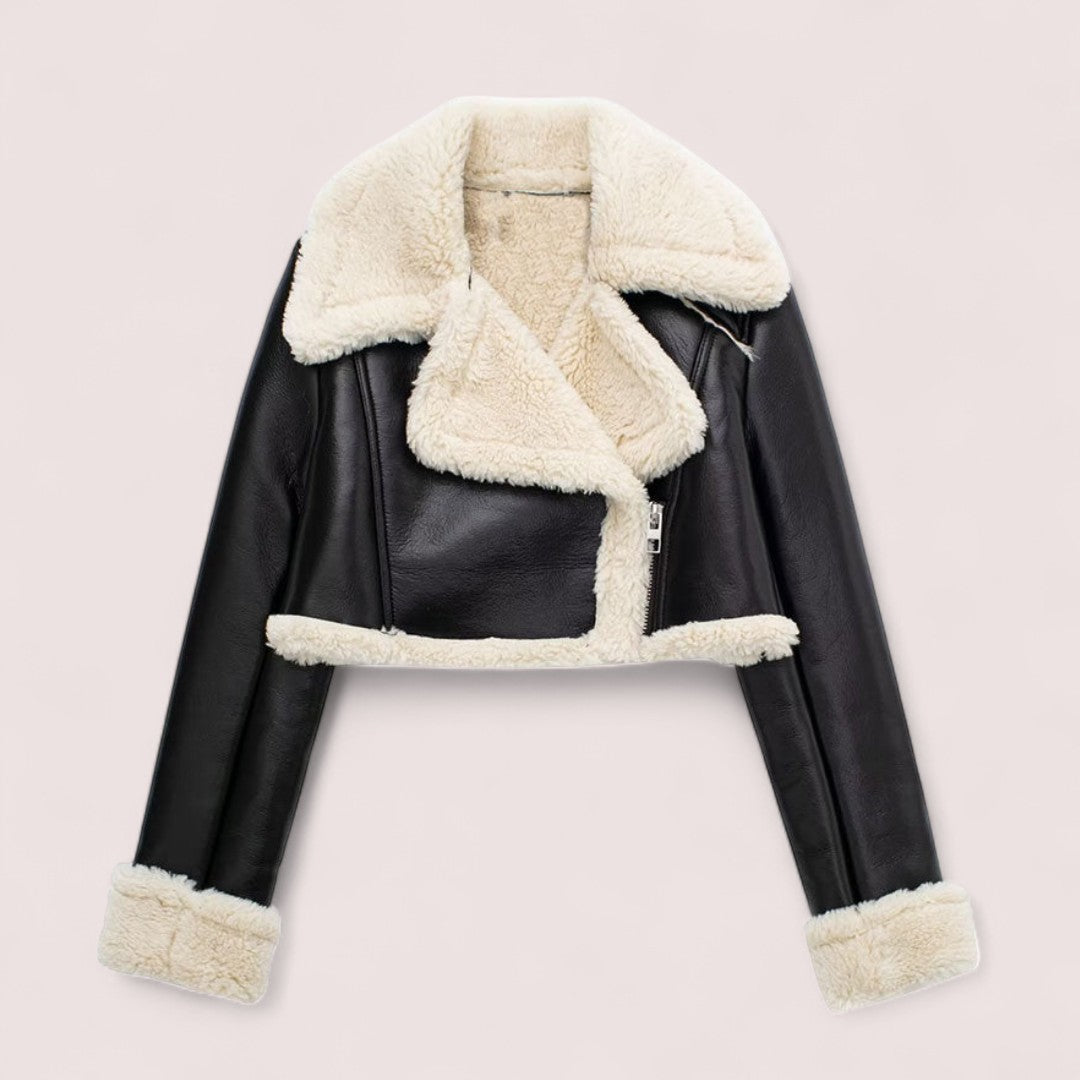 Linell™ | Kort Shearlingjacka