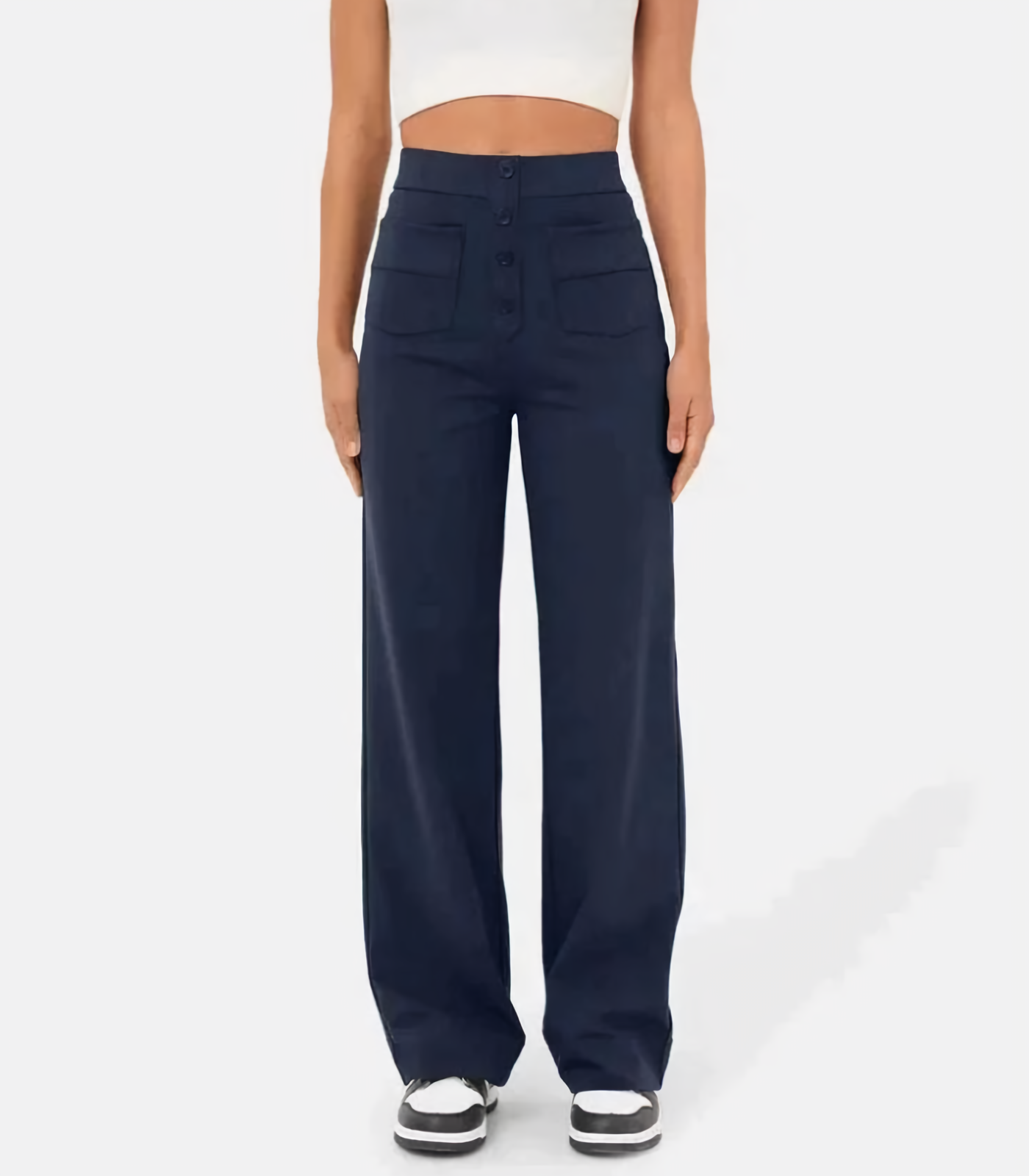 Eline™ | Högmidjade Stretchbyxor