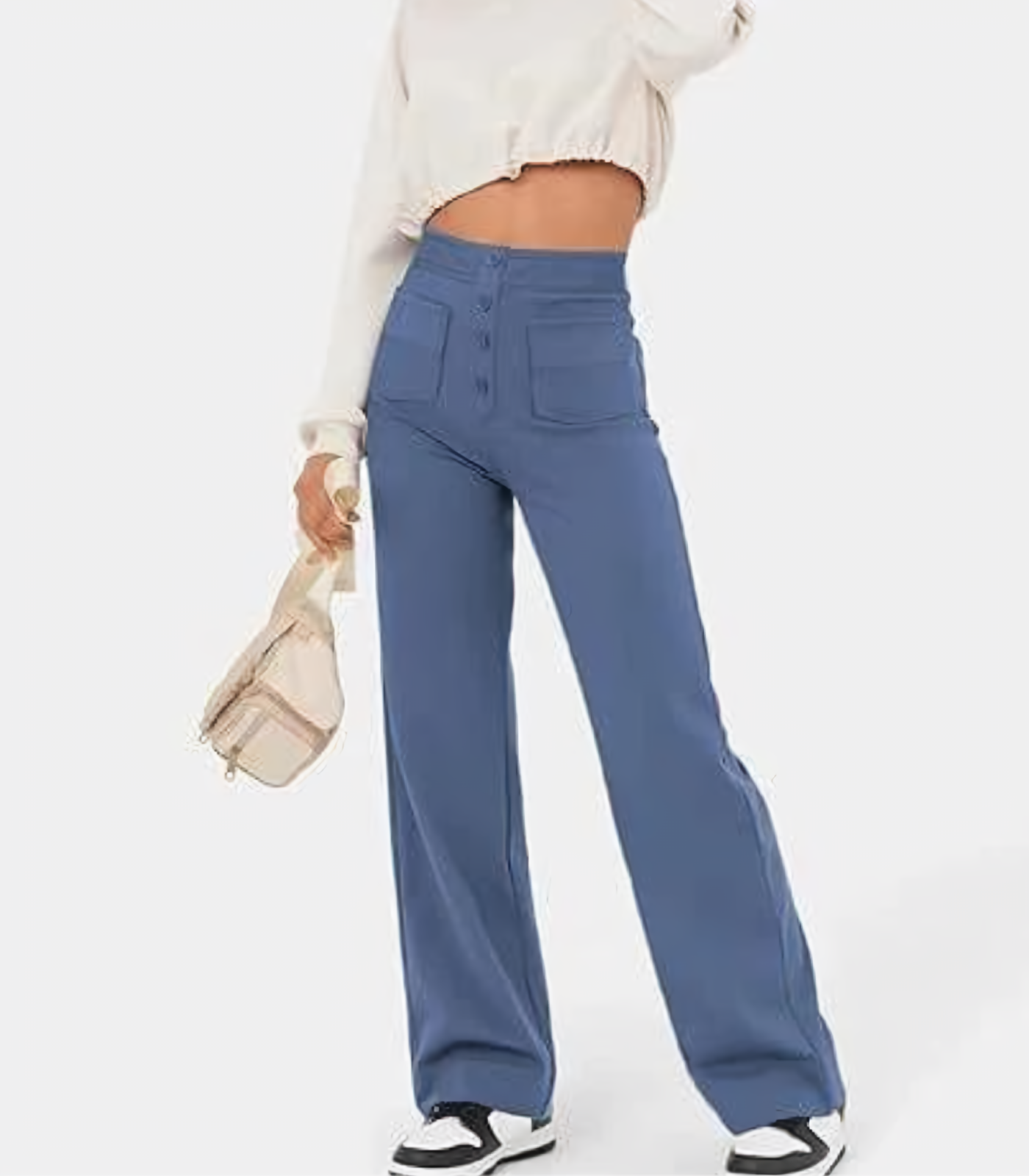 Eline™ | Högmidjade Stretchbyxor