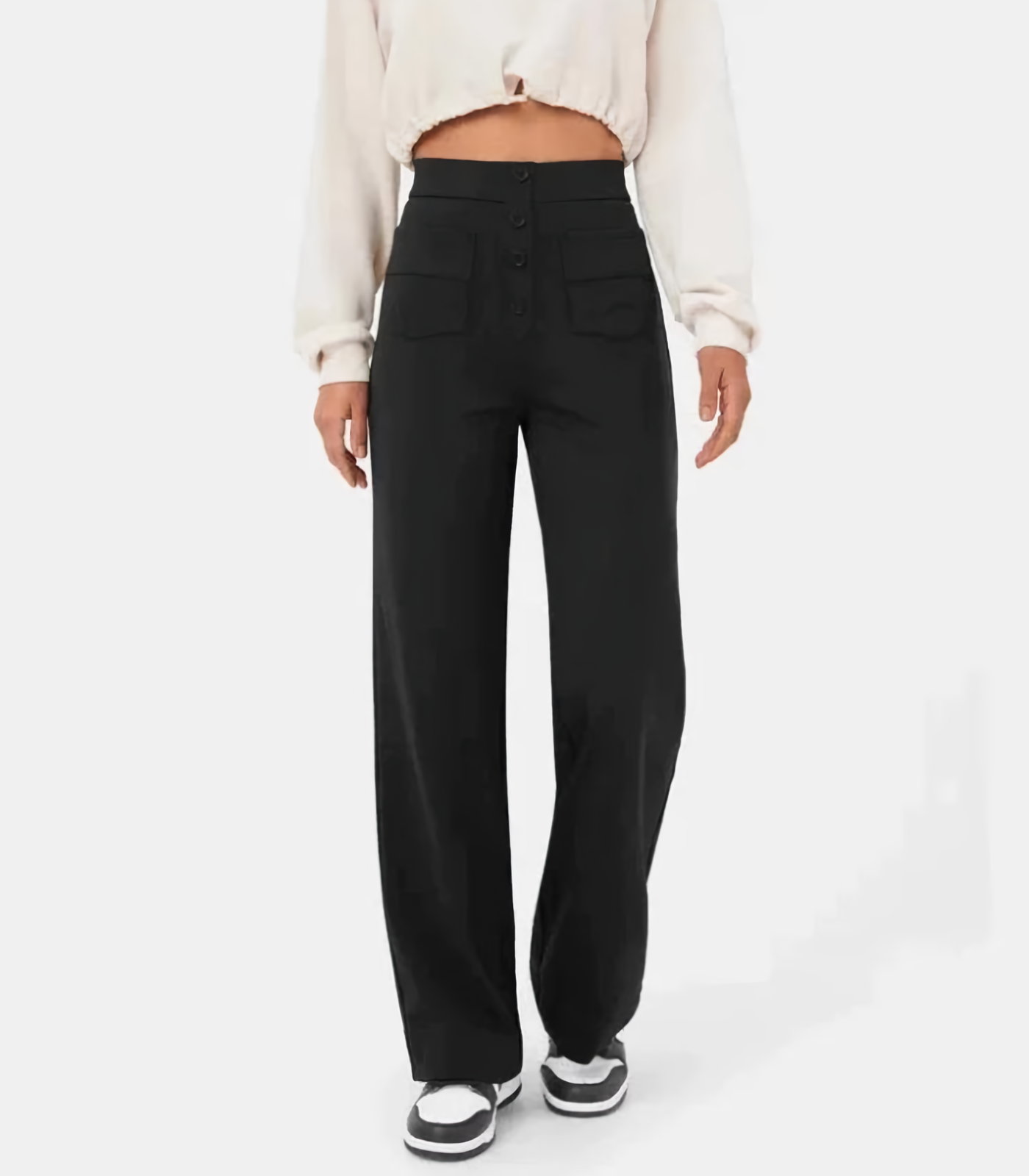 Eline™ | Högmidjade Stretchbyxor