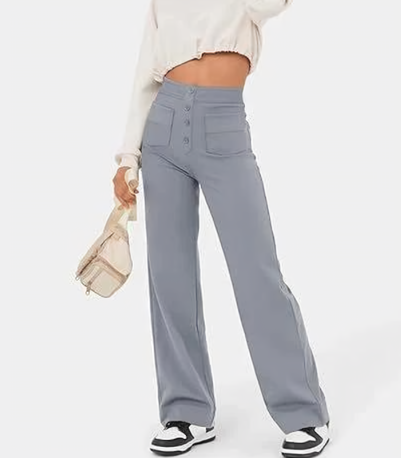 Eline™ | Högmidjade Stretchbyxor