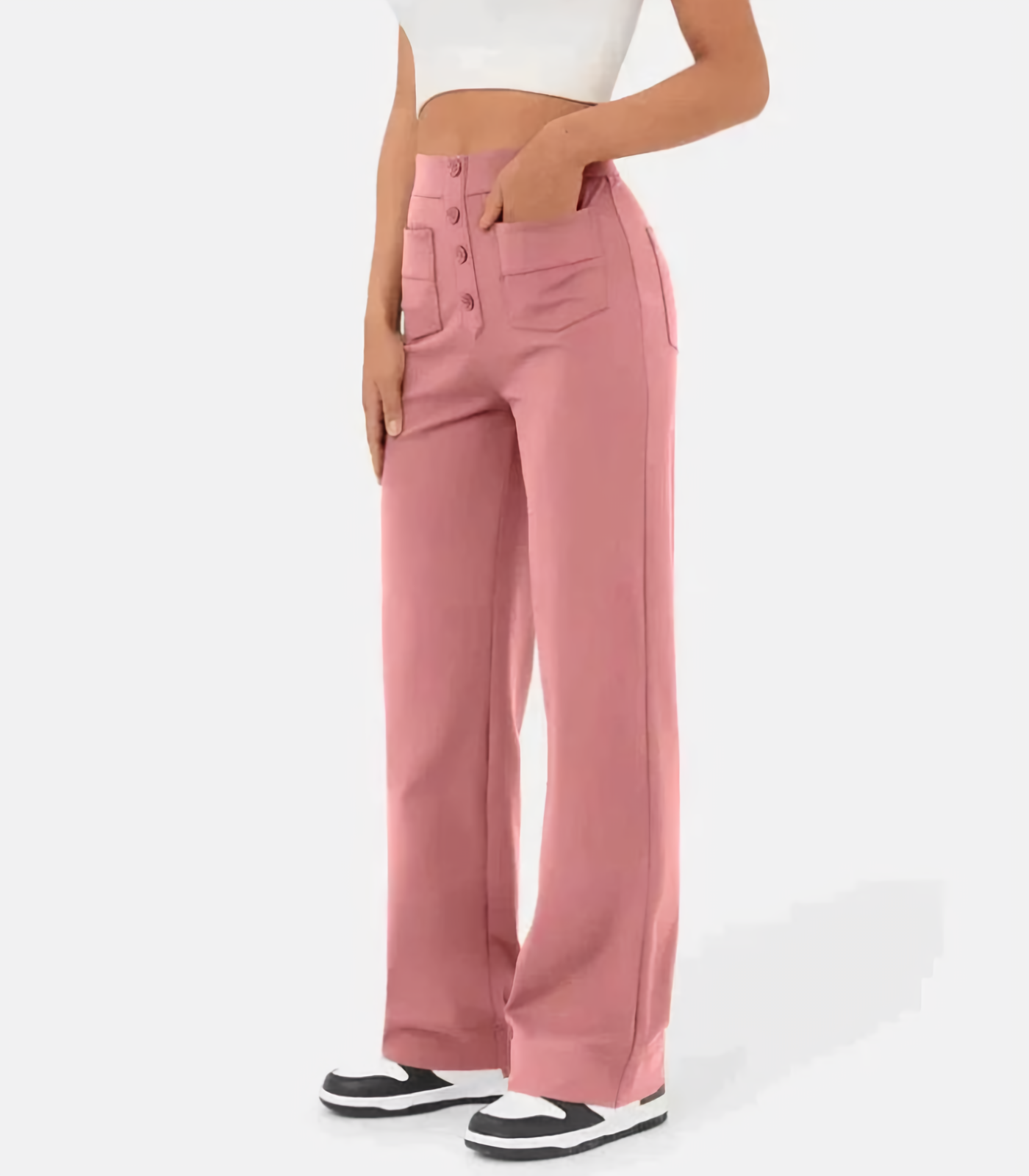 Eline™ | Högmidjade Stretchbyxor