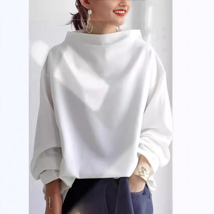 Karina™ | Chic Tröja Med Hög Krage