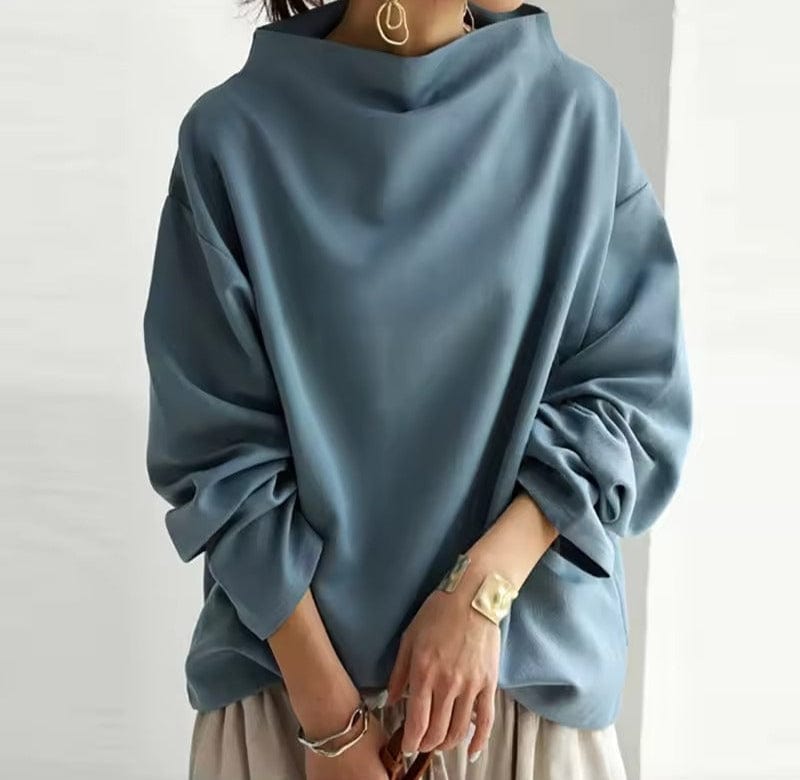 Karina™ | Chic Tröja Med Hög Krage