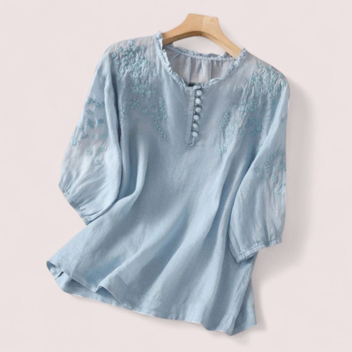 Lisen™ | Broderad blus