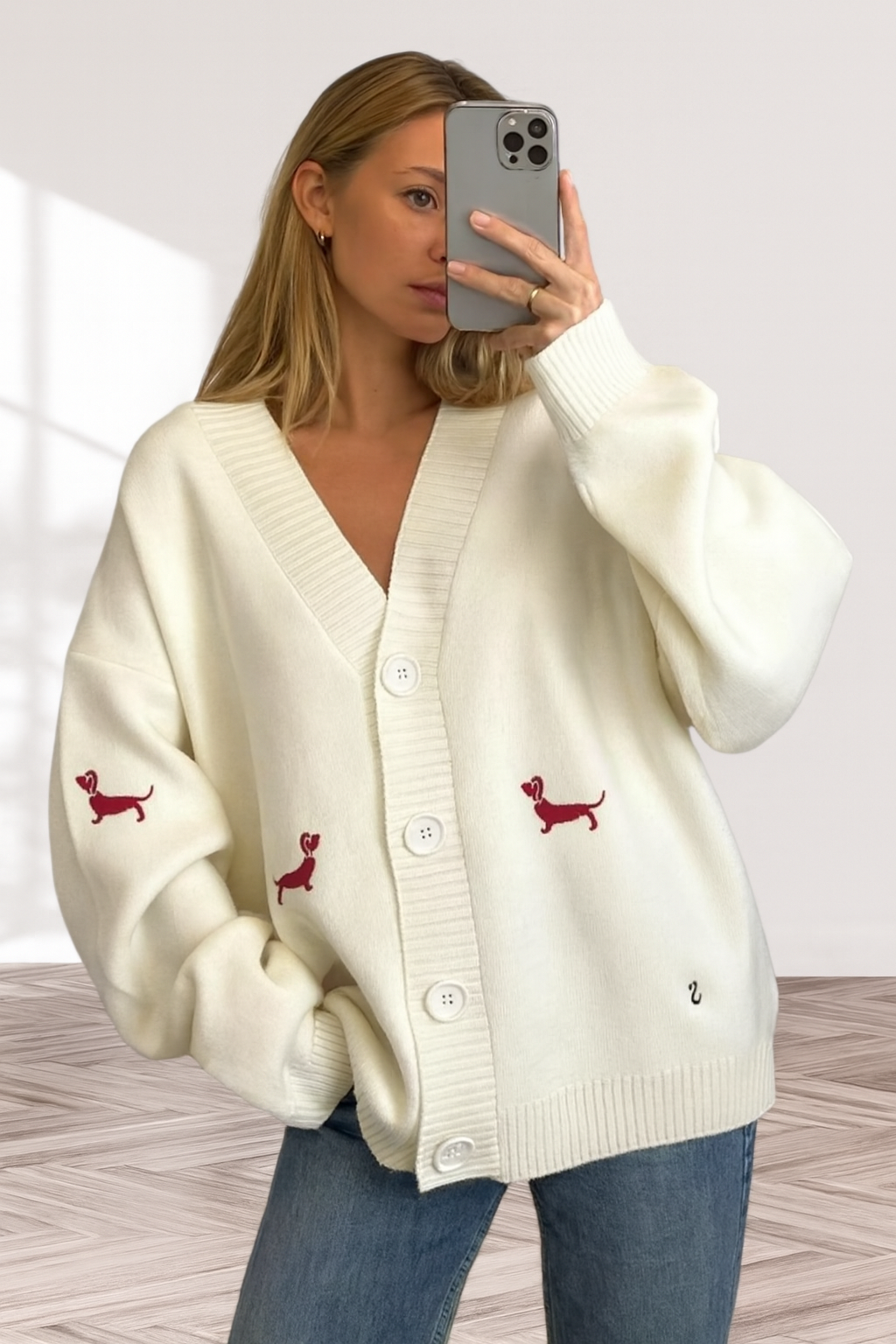 Siri™ | Mysig Kofta med Hundar