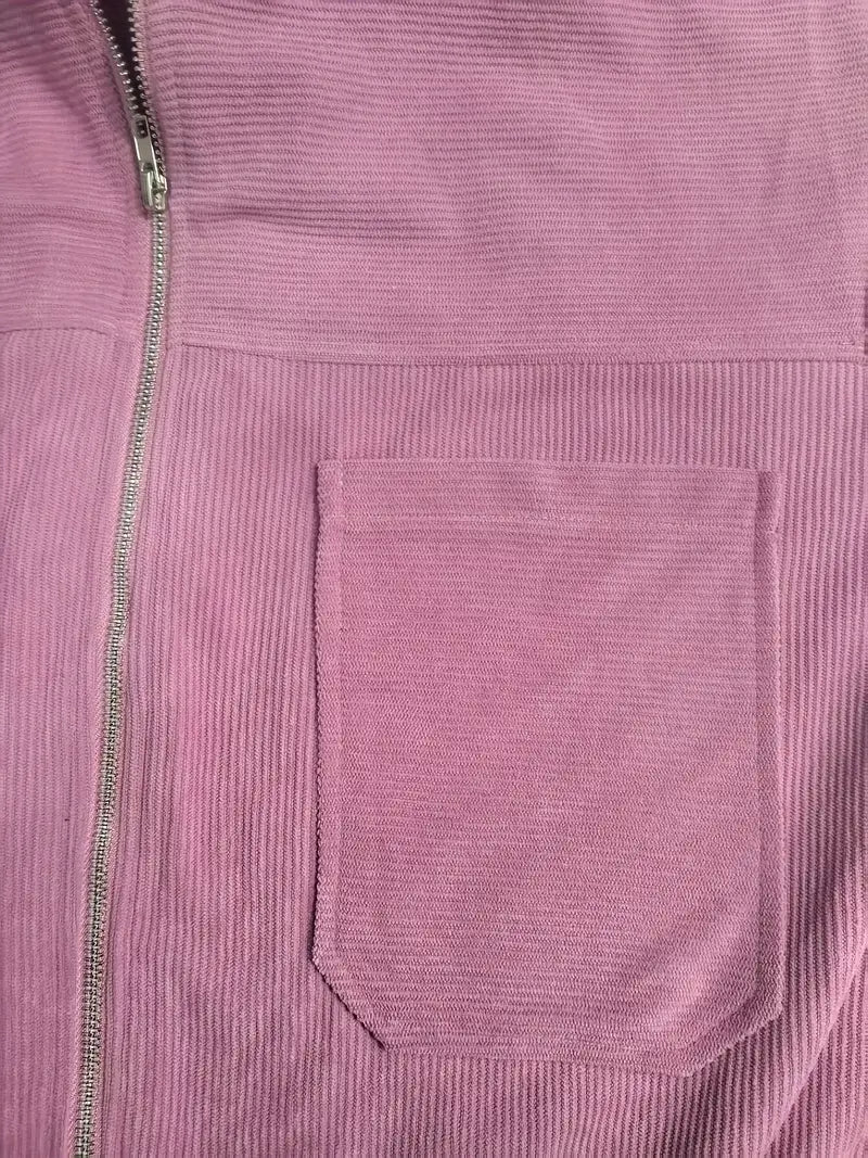 Florina™ | Cordjacka med dragkedja