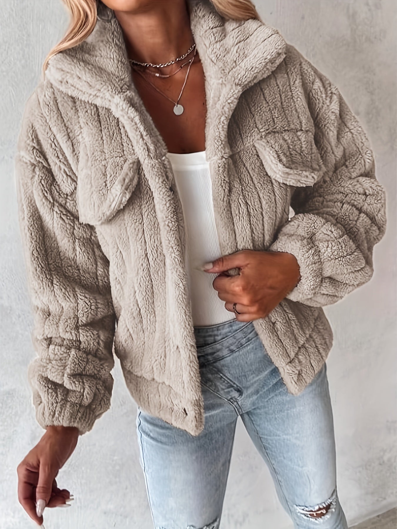 Avelina™ | Jacka med Fickor