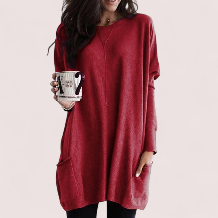Adela™ |  Oversized Rundhalsad Tröja