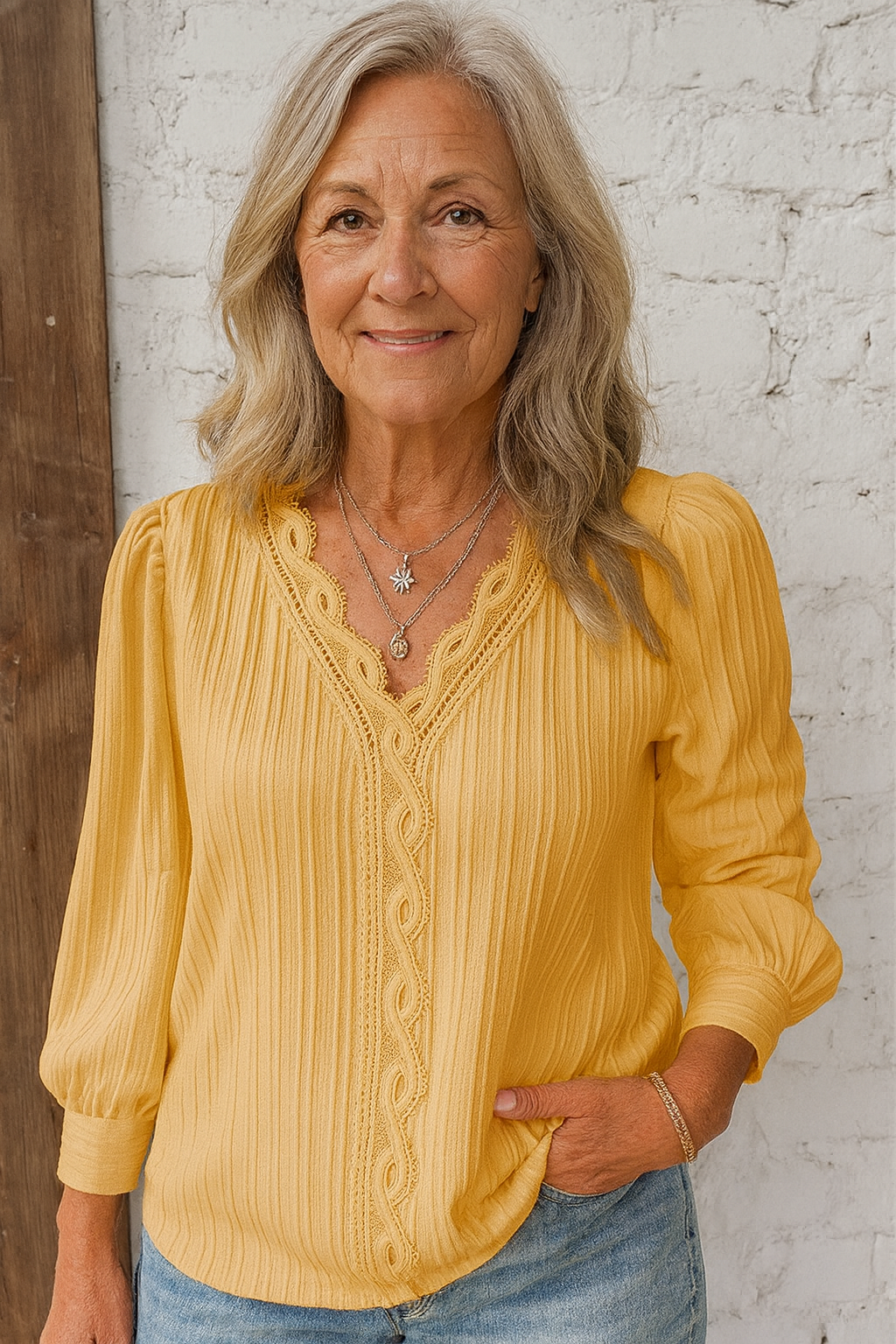 Lilly™ | Plisserad Blus