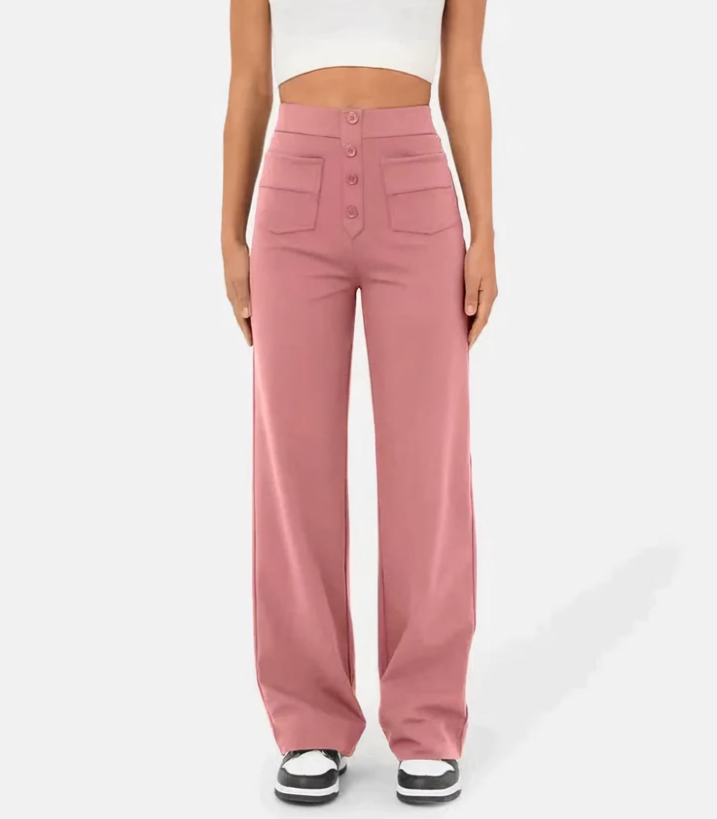 Eline™ | Högmidjade Stretchbyxor