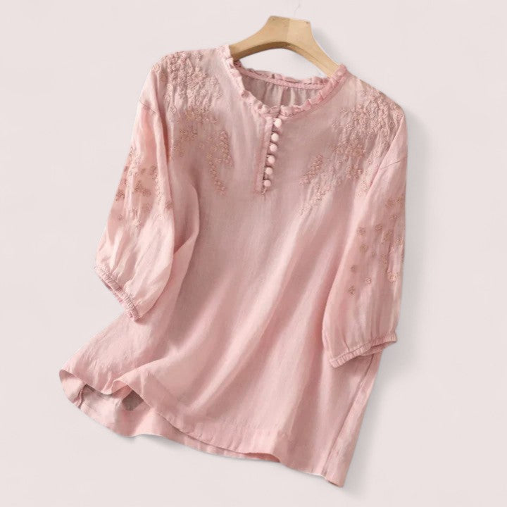 Lisen™ | Broderad blus