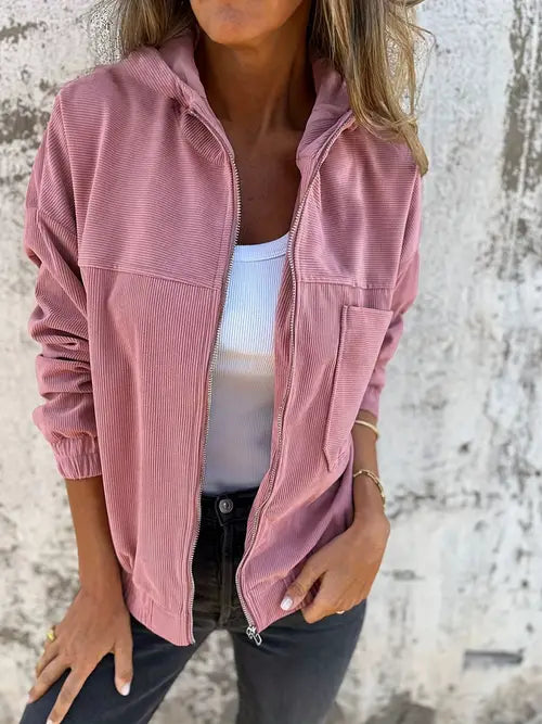Florina™ |  Cordjacka med dragkedja