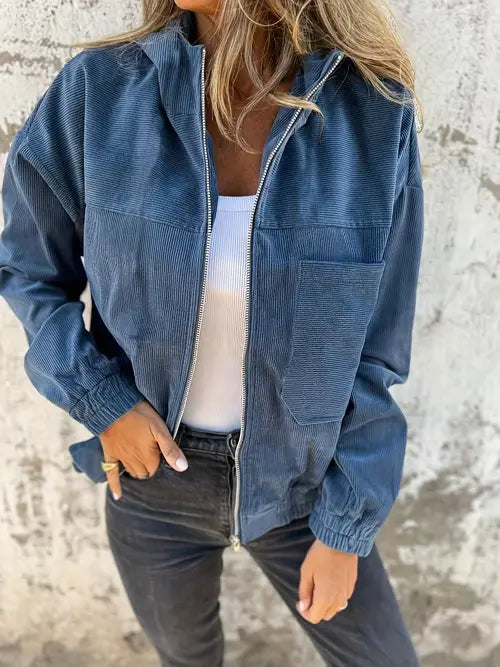 Florina™ |  Cordjacka med dragkedja
